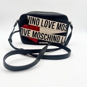 Love Moschino Logo Leather Crossbody